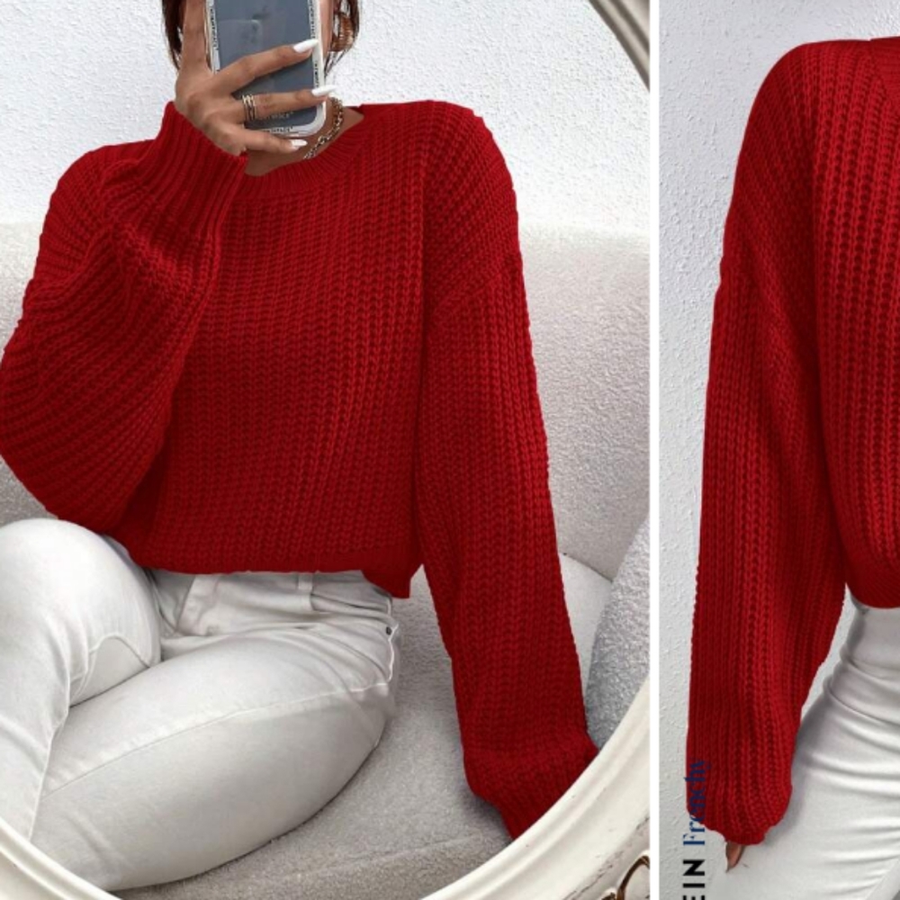 Drop Shoulder Sweater